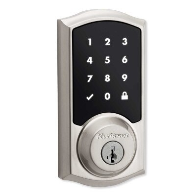 Kwikset Home Connect 918 Touch Screen Smart Lock, Z-Wave, Traditional with Deadbolt, Satin Nickel
